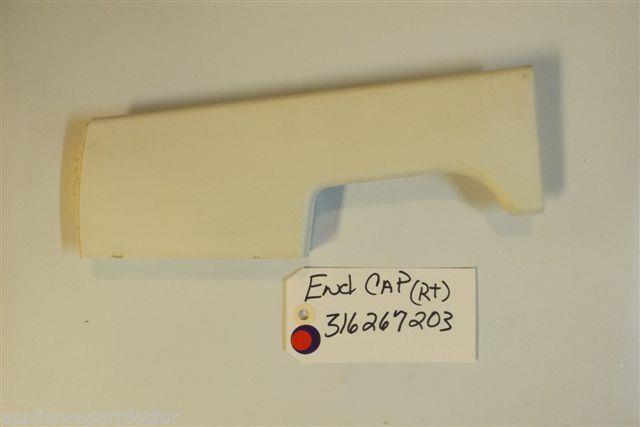 KENMORE STOVE 316267203 end cap (rt) USED PART KENMORE STOVE 316267203 end cap (rt) USED PART